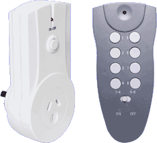 RF Remote Control Mains Power Socket (240V AC) Operated Switch RF Remote Control Mains Power Socket (240V AC) Operated Switch