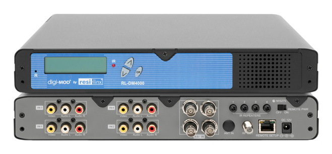Resi-Linx RL-DM4000 4 Channel AV & IR RF Digital DVB-T Modulator Resi-Linx RL-DM4000 4 Channel AV & IR RF Digital DVB-T Modulator