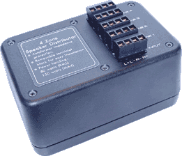 1 In 4 Out Audio Transformer (4 Zone Stereo Speaker Distributor) 1 In 4 Out Audio Transformer (4 Zone Stereo Speaker Distributor)