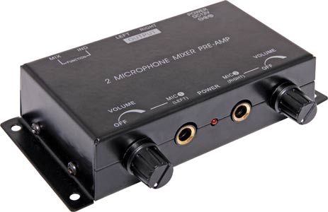 2 Channel Microphone Mixer Pre-amplifier 2 Channel Microphone Mixer Pre-amplifier
