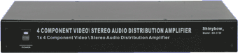 4 Way Component AV Distribution Amp 4 Way Component AV Distribution Amp