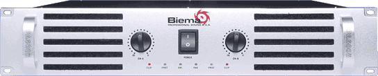 Biema PA500II Power Amplifier 2 x 500W / 1500W Bridgeable Biema PA500II Power Amplifier 2 x 500W / 1500W Bridgeable