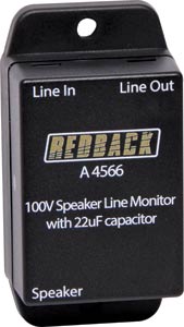 In-Line 22uF Speaker line Isolator Box In-Line 22uF Speaker line Isolator Box