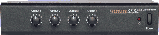 Redback Distribution Amplifier 1 Input to 4 Output