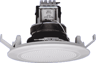 One-Shot 10W 100V Fire/Evac 4" (100mm) Spkr & Grille White EWIS One-Shot 10W 100V Fire/Evac 4" (100mm) Spkr & Grille White EWIS