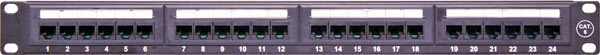 24 Port 1U Enhanced Cat6 Patch Panel 24 Port 1U Enhanced Cat6 Patch Panel