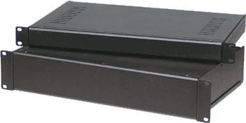 1U 19" Deluxe Rack Case - Black Textured Powdercoat Finish 1U 19" Deluxe Rack Case - Black Textured Powdercoat Finish