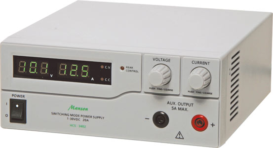 Manson 1V - 30V 20A Laboratory Regulated Power Supply Manson 1V - 30V 20A Laboratory Regulated Power Supply