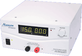 Manson 3V - 15V 25A Benchtop Regulated Power Supply Black Manson 3V - 15V 25A Benchtop Regulated Power Supply Black