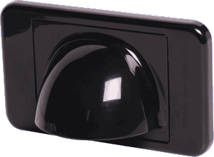 Bullnose Wallplate For Custom Cabling - Black Bullnose Wallplate For Custom Cabling - Black