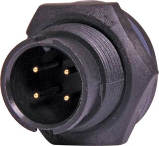 4 Pin 5A Locking Male Chassis IP67 Waterproof Plug 4 Pin 5A Locking Male Chassis IP67 Waterproof Plug