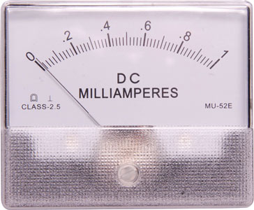 0-1mA Mu-52e Panel Meter 0-1mA Mu-52e Panel Meter
