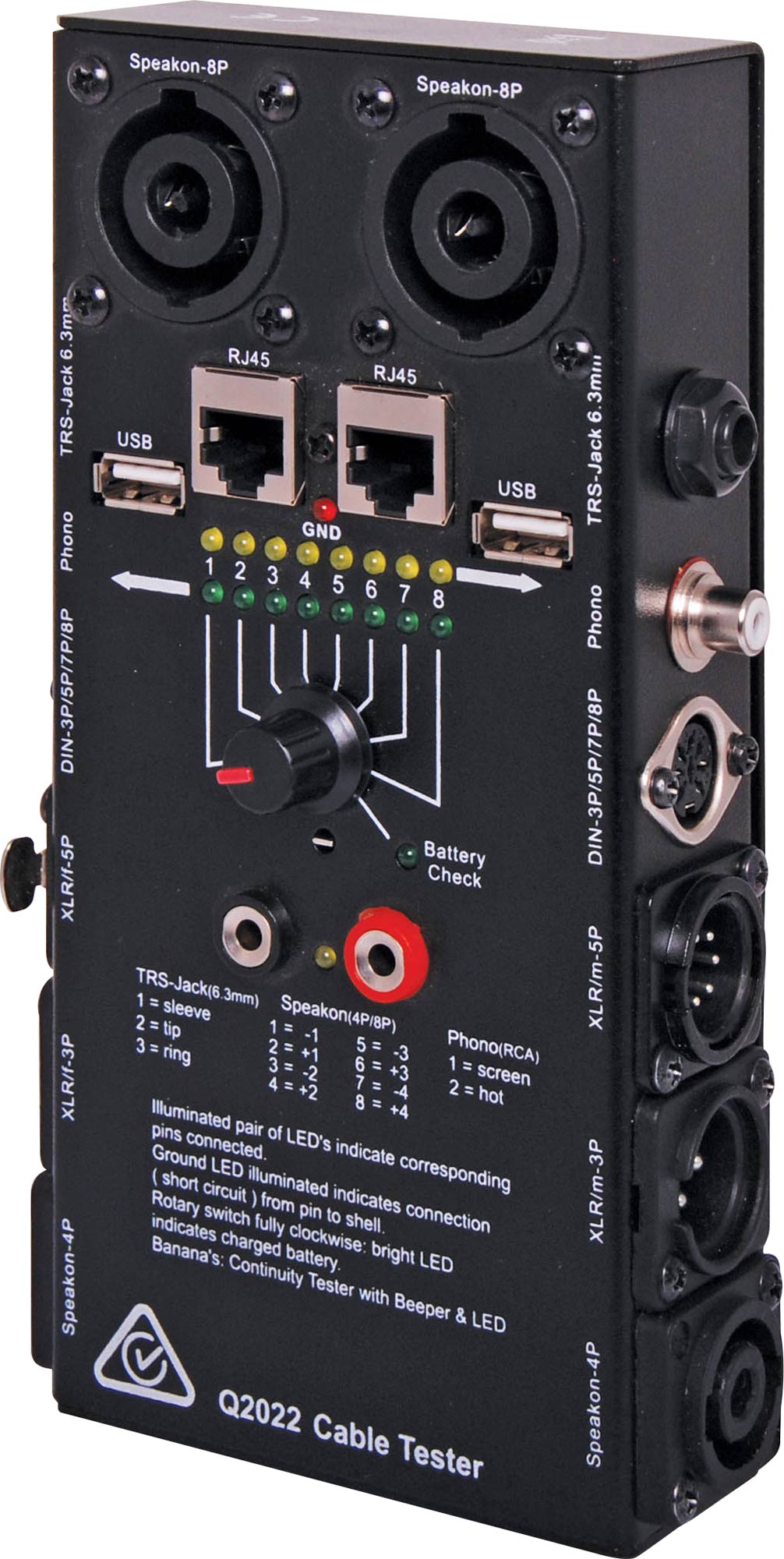 Audio/Video Cable Tester 13 Way Audio/Video Cable Tester 13 Way
