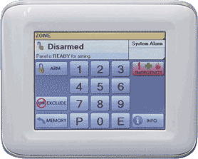 NESS Colour LCD Touchscreen Keypad to suit D8x NESS Colour LCD Touchscreen Keypad to suit D8x