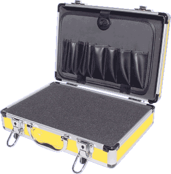 Case Aluminium Yellow 330X230X90 Case Aluminium Yellow 330X230X90