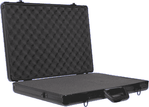Black Aluminium Laptop Case 550x375x90mm Black Aluminium Laptop Case 550x375x90mm
