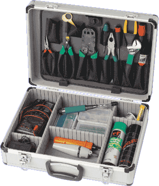 Metal Tool Case with 17 Tool Pockets 460x325x150 Metal Tool Case with 17 Tool Pockets 460x325x150