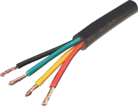 4 Core Security Cable 14/0.20 Black (200m Roll) 4 Core Security Cable 14/0.20 Black (200m Roll)