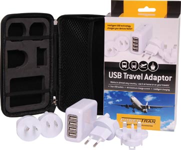 4.1A 4 x USB Smart Charger & Travel Adaptor