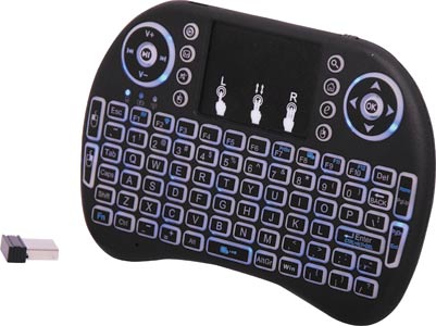 2.4GHz Wireless Media Centre Keyboard With Trackpad
