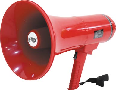 Alert Evacuation Megaphone Public Address 25W (35W Max) Red