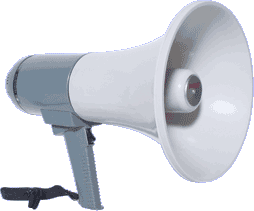 Megaphone With Alert/Evac Tone and Built-In Battery Charger