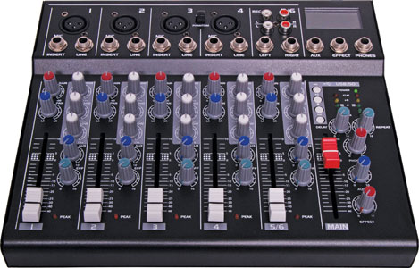 6 Channel Mixing Desk With USB Playback