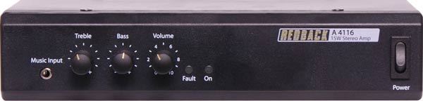 Redback 15W 8 Ohm Stereo PA Amplifier