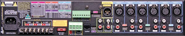 Phase5 Public Address Mixer Amplifier 125W 6 Input