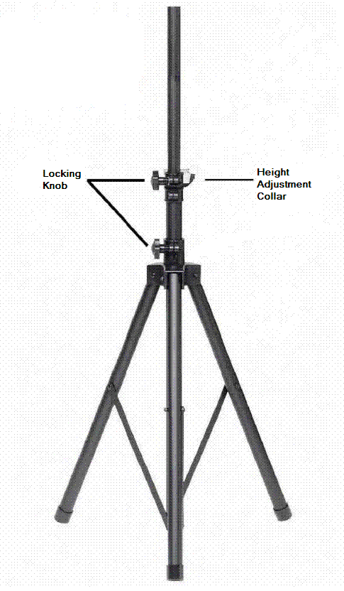 Heavy Duty Speaker Stand With Locking Pin