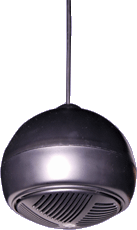 100V 15W Ball Pendant Speaker Black