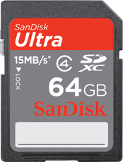 SanDisk Ultra SD XC Card 64GB