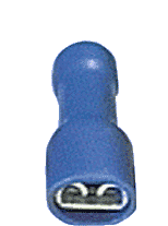 4.8mm Blue Female Kwik Connector Pk 100