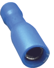 Blue Female Bullet Terminal Pk 10