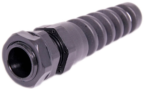 3-6.5mm PG7 Black IP68 Strain Relief Nylon Cable Gland