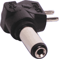 2.1mm x 5.5mm Right Angle DC Plug