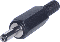 1.3mm Female DC Plug with Strain Relief