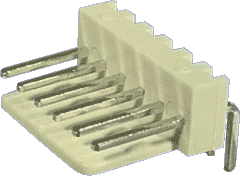 10 Way 2.54mm 90 Deg. PCB Mount Pin Header