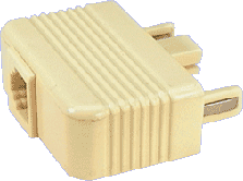 Telephone Adaptor 605M Plug to RJ12/RJ45 Socket