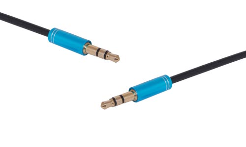 0.75m 3.5mm Stereo Plug to 3.5mm Stereo Plug Cable