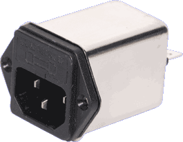 6A Fused IEC Socket With EMI Filter