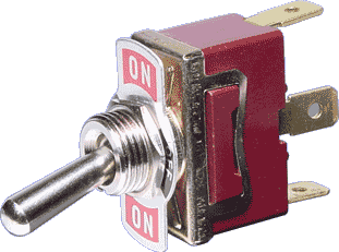 Heavy Duty Toggle Switch SPST (On/Off/Momentary) 250V 10A