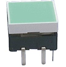 PCB Mount Illuminated Tactile Switch 12mm Green