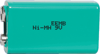 Ni-MH Rechargeable Battery 250mAh 9V Single
