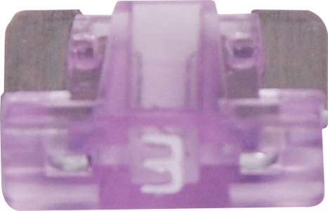 3A Purple Low Profile Mini Blade Fuse