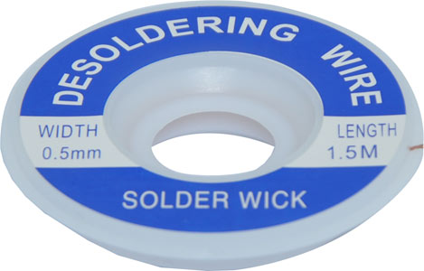 0.5mm 1.5m Solder Wick Desoldering Braid