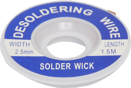 2.5mm 1.5m Solder Wick Desoldering Braid