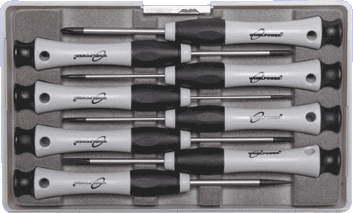 8 Pieces Precision Mini Phillips / Flat Blade Screwdriver Set