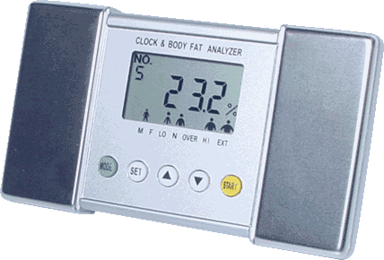 Body Fat Analyser with Memories and Alarm Clock